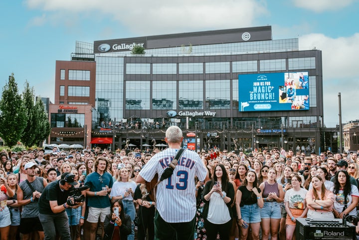 Kennedy on his "Sonder Street Sessions" busking tour this summer.