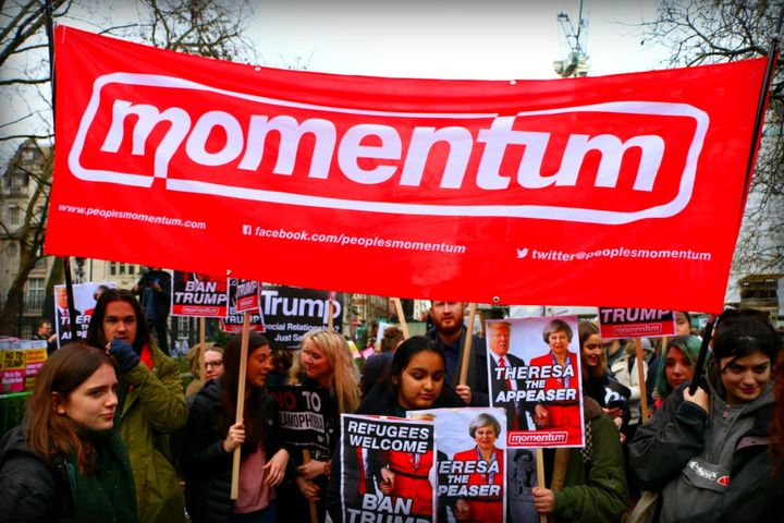 Momentum was set up as a pro-Jeremy Corbyn campaigning group