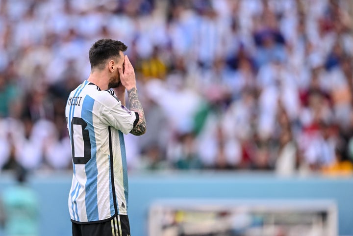 Messi durante el partido.