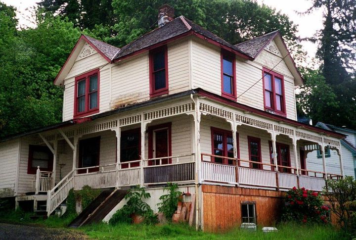 The house featured in the Steven Spielberg film "The Goonies" is seen in Astoria, Ore., on May 24, 2001. 