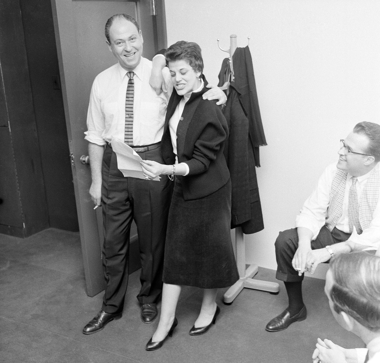 Norman Lear (left) was a gag writer on "The Colgate Variety Hour," which aired in the early 1950s.