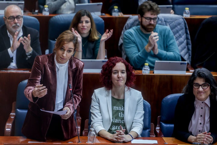 Mónica García, portavoz de Más Madrid en la Asamblea de Madrid.
