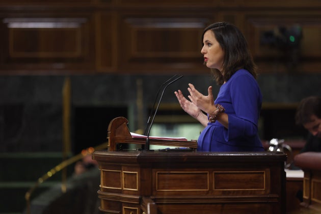 Ione Belarra, desde la tribuna del Congreso