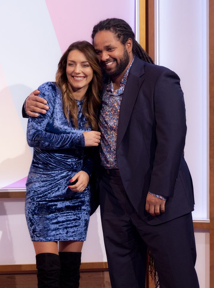 Hamza and Jowita pictured in the Loose Women studio