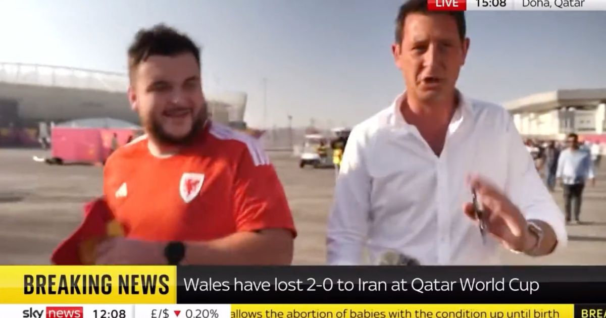 Sky News Presenter's Attempt To Interview Welsh Football Fans Just Goes From Bad To Worse