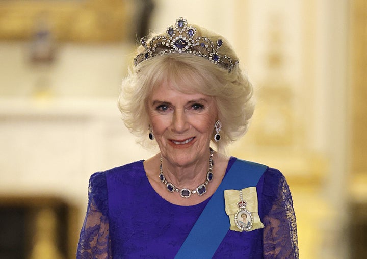 Camilla, la reina consorte, durante un banquete de estado en Buckingham el 22 de noviembre de 2022.