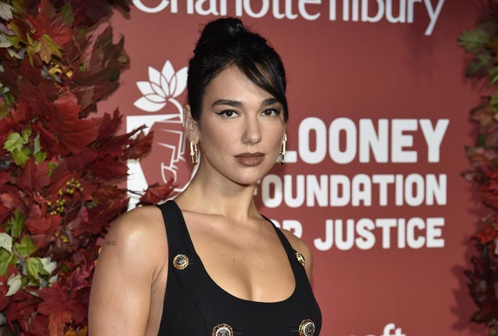 Dua Lipa attends the Clooney Foundation for Justice Albie Awards at the New York Public Library on Sept. 29 in New York.