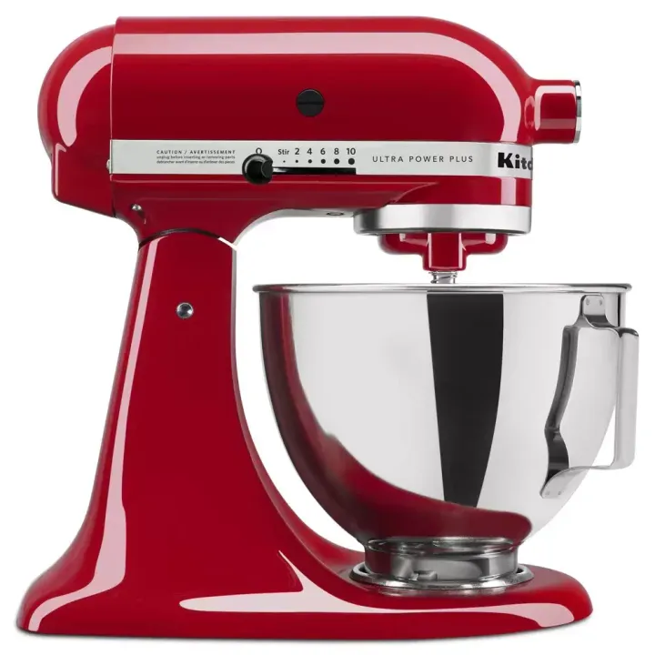 Kitchen-Aid stand mixer in red