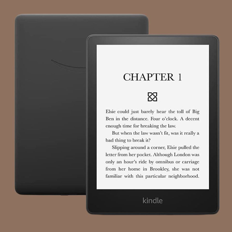 A Kindle Paperwhite e-reader