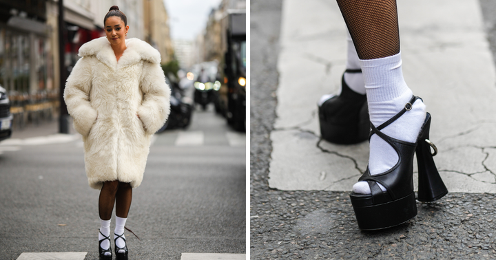 Lena Mahfouf, aka Lena Situations, at Paris Fashion Week on Oct. 3 in Paris.