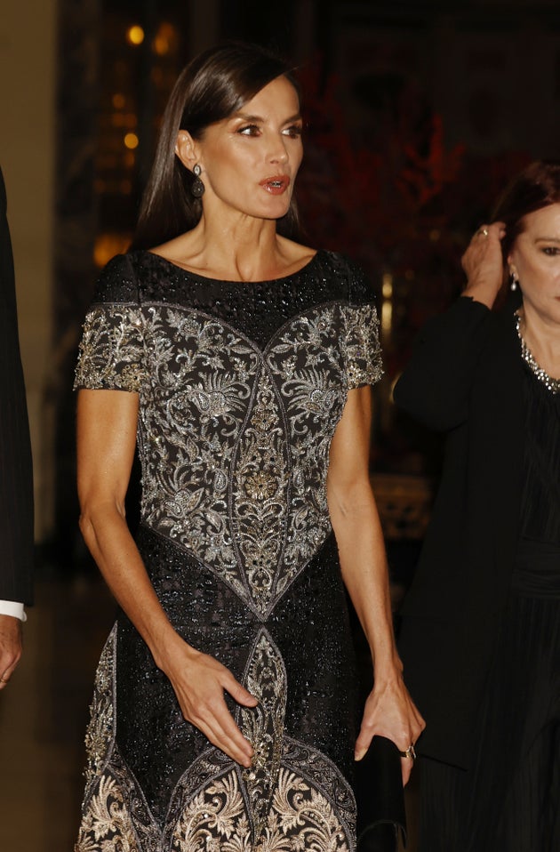 Detalle del vestido de Felipe Varela.