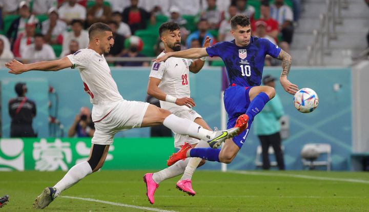 Christian Pulisic scores during the crippled  betwixt  Iran and the U.S. successful  Qatar connected  Tuesday 29 November 2022. (Photo by VIRGINIE LEFOUR/BELGA MAG/AFP via Getty Images)