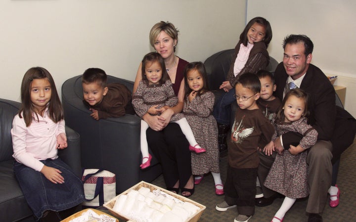 The Gosselin family in 2007.