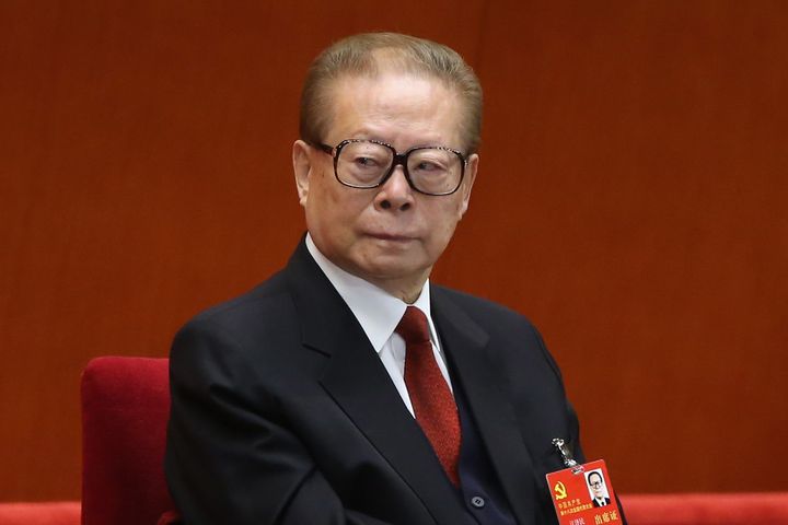 Former Chinese President Jiang Zemin attends the opening session of the 18th Communist Party Congress at the Great Hall of the People on Nov. 8, 2012, in Beijing.