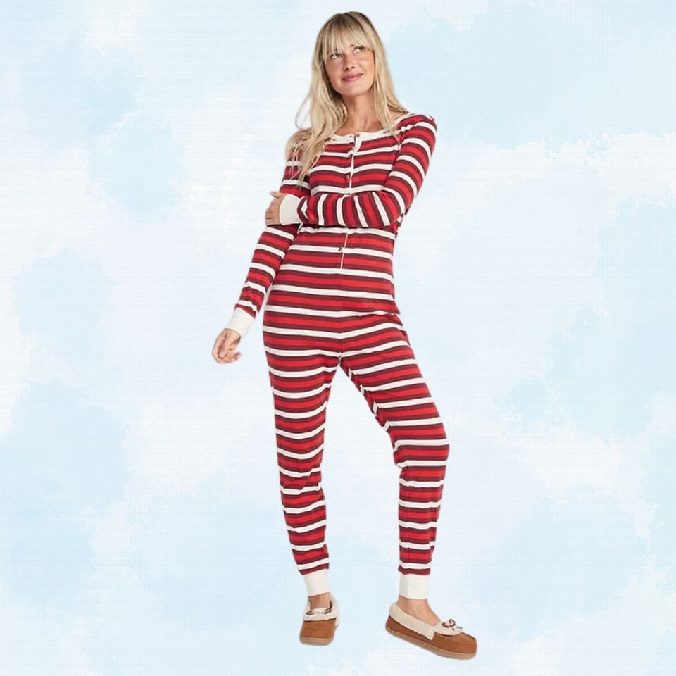 Just Love Womens One Piece Winter Holiday Adult Onesie Faux Shearling Lined  Hoody Xmas Pajamas : Target
