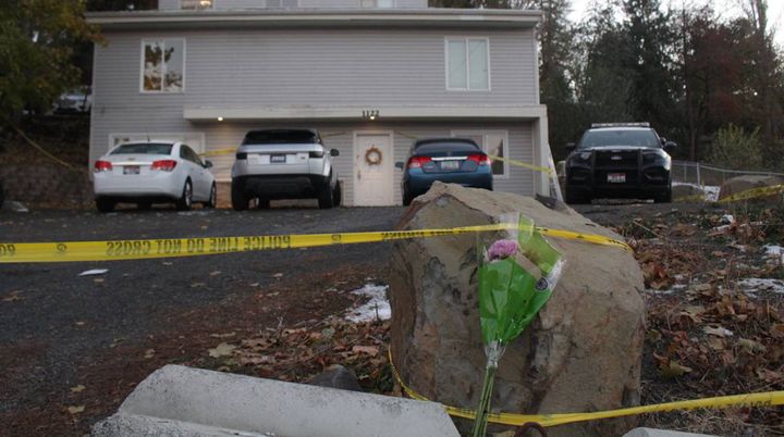 The rental house in Moscow, Idaho, where four University of Idaho students were found stabbed to death is seen on Nov. 13.