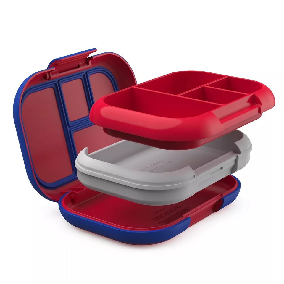 Bentgo Fresh Leakproof Versatile 4 Compartment Bento-style Lunch Box With  Removable Divider - Red : Target