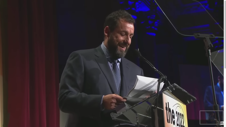 Adam Sandler was honored at the 2022 Gotham Awards on Monday, Nov. 28, 2022 in New York.