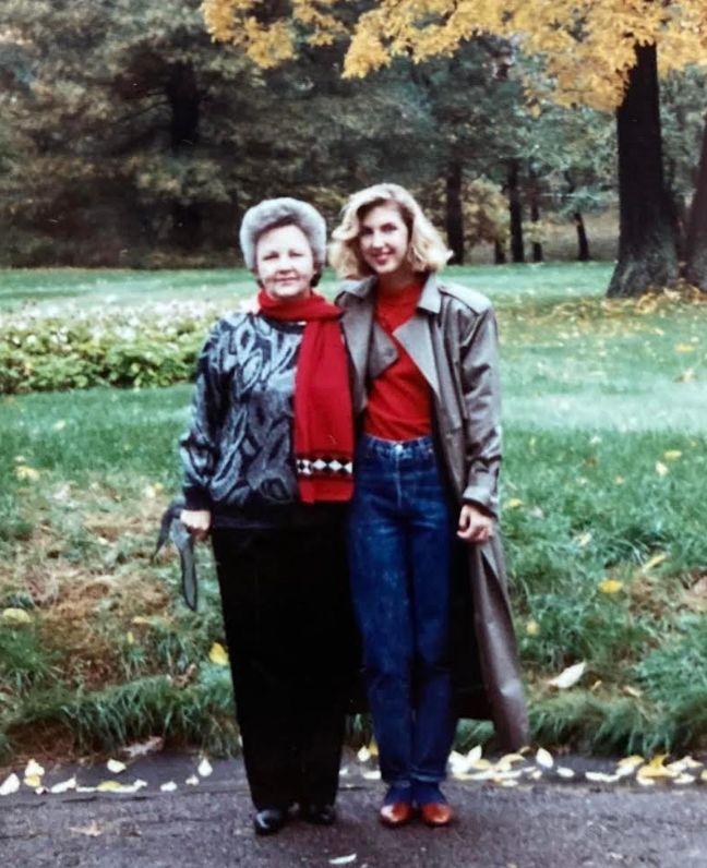 "It rained every single day, but that didn't stop us from doing anything," says the author of this 1988 trip to Boston with her mother.