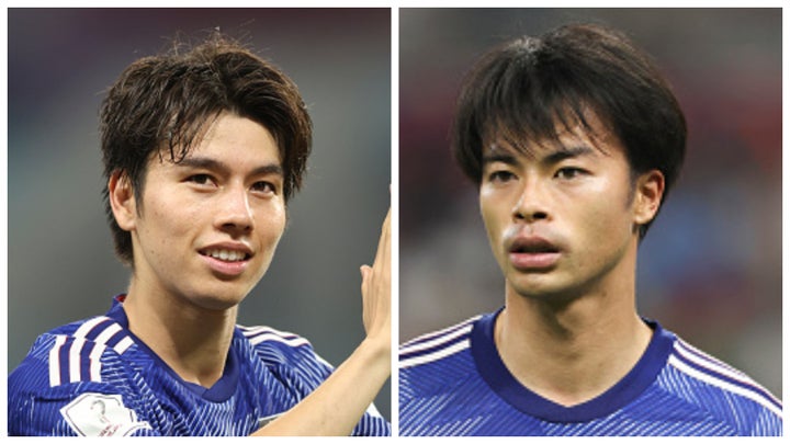 田中選手と三笘選手