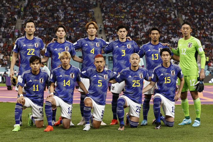 サッカー日本代表（スペイン戦のスターティングメンバー）