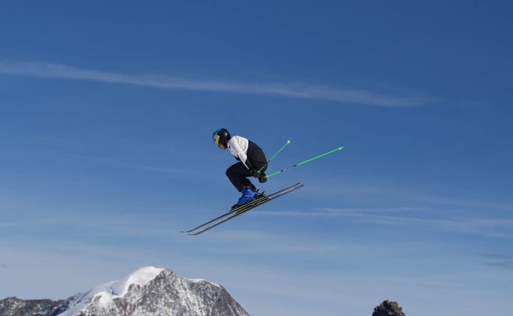 スイス遠征にてトレーニング中の古野さん