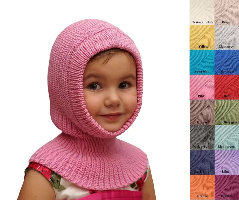 Merino wool kids’ balaclava