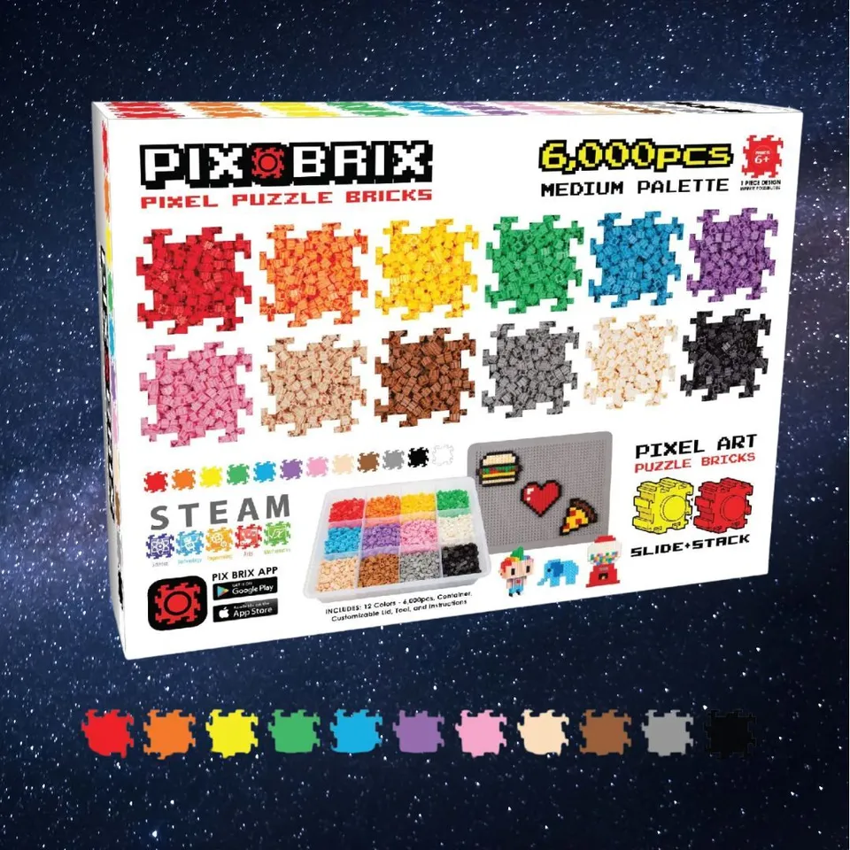  Pix Brix Pixel Art Puzzle Bricks - 6,000 Piece Pixel