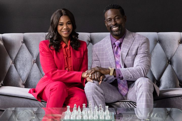 Trinitie (Regina Hall) and Lee-Curtis (Sterling K. Brown) in "Honk for Jesus. Save Your Soul."