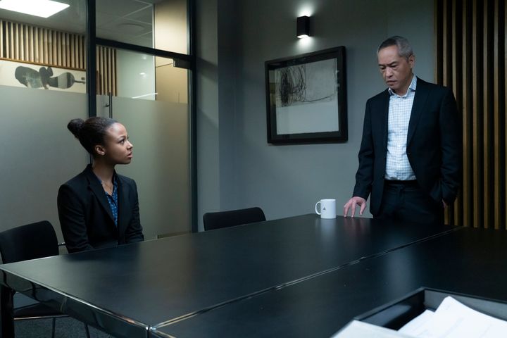 Myha'la Herrold and Ken Leung act in the Season 2 finale of HBO's "Industry."