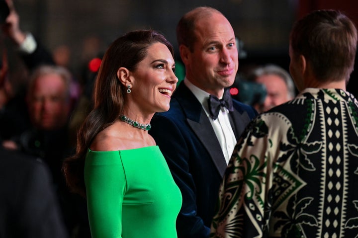 The Prince and Princess of Wales arrive for the 2022 Earthshot Prize ceremony on Friday.