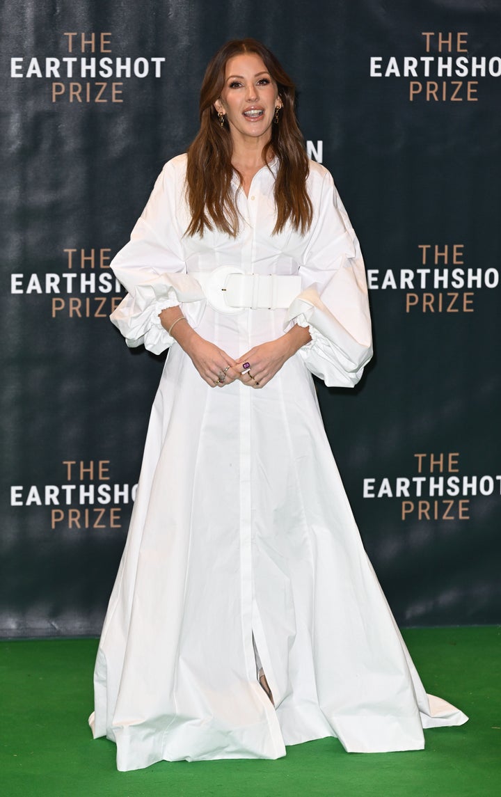 Ellie Goulding a la catifa verda Earthshot.
