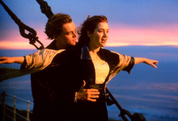 Leonardo Dicaprio and Kate Winslet in Titanic 