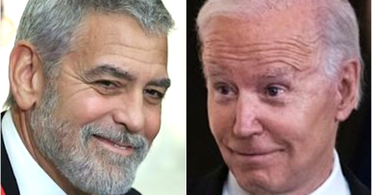 Watch Joe Biden launch moaning joke against George Clooney in the White House