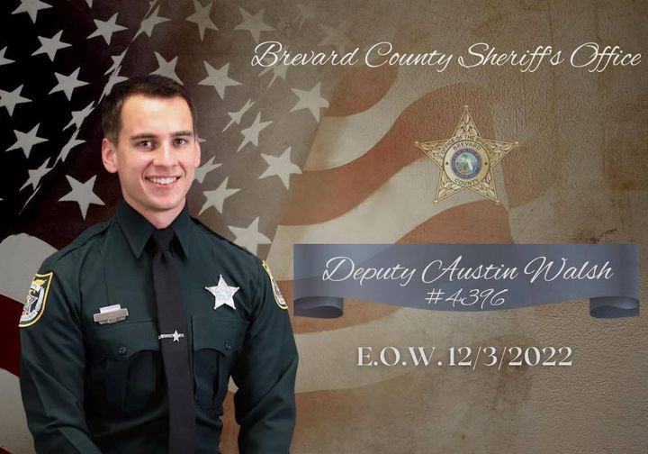 Brevard County Sheriff’s Office Deputy Austin Walsh, 23, died from a single gunshot wound early Saturday, authorities said.