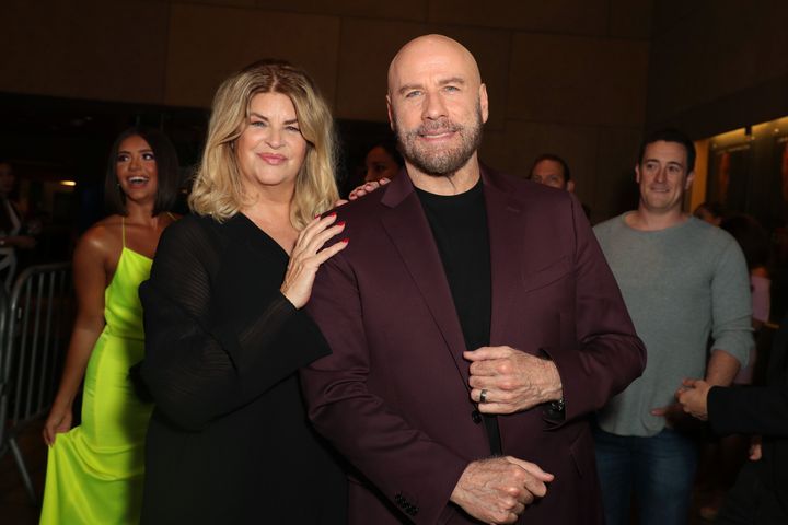 Kirstie Alley and John Travolta pictured in 2019