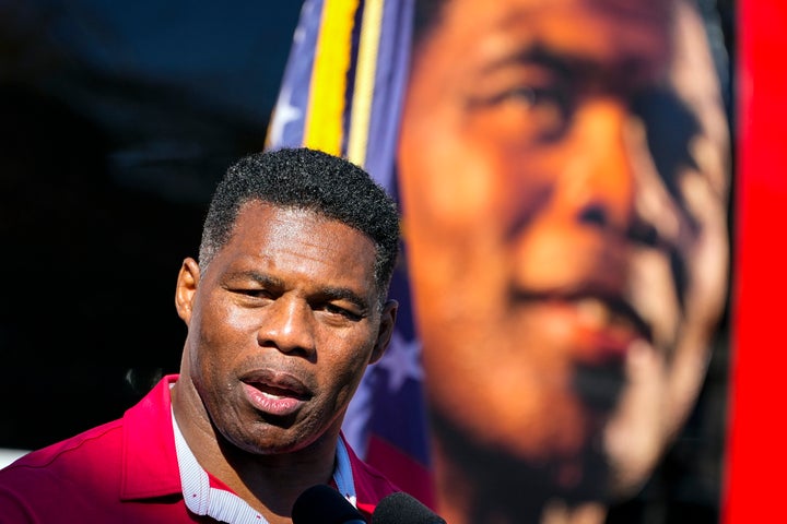 Republican candidate for U.S. Senate Herschel Walker speaks during a campaign rally Nov. 29, 2022, in Greensboro, Ga. Walker is in a runoff election with incumbent Democratic Sen. Raphael Warnock. (AP Photo/John Bazemore, File)