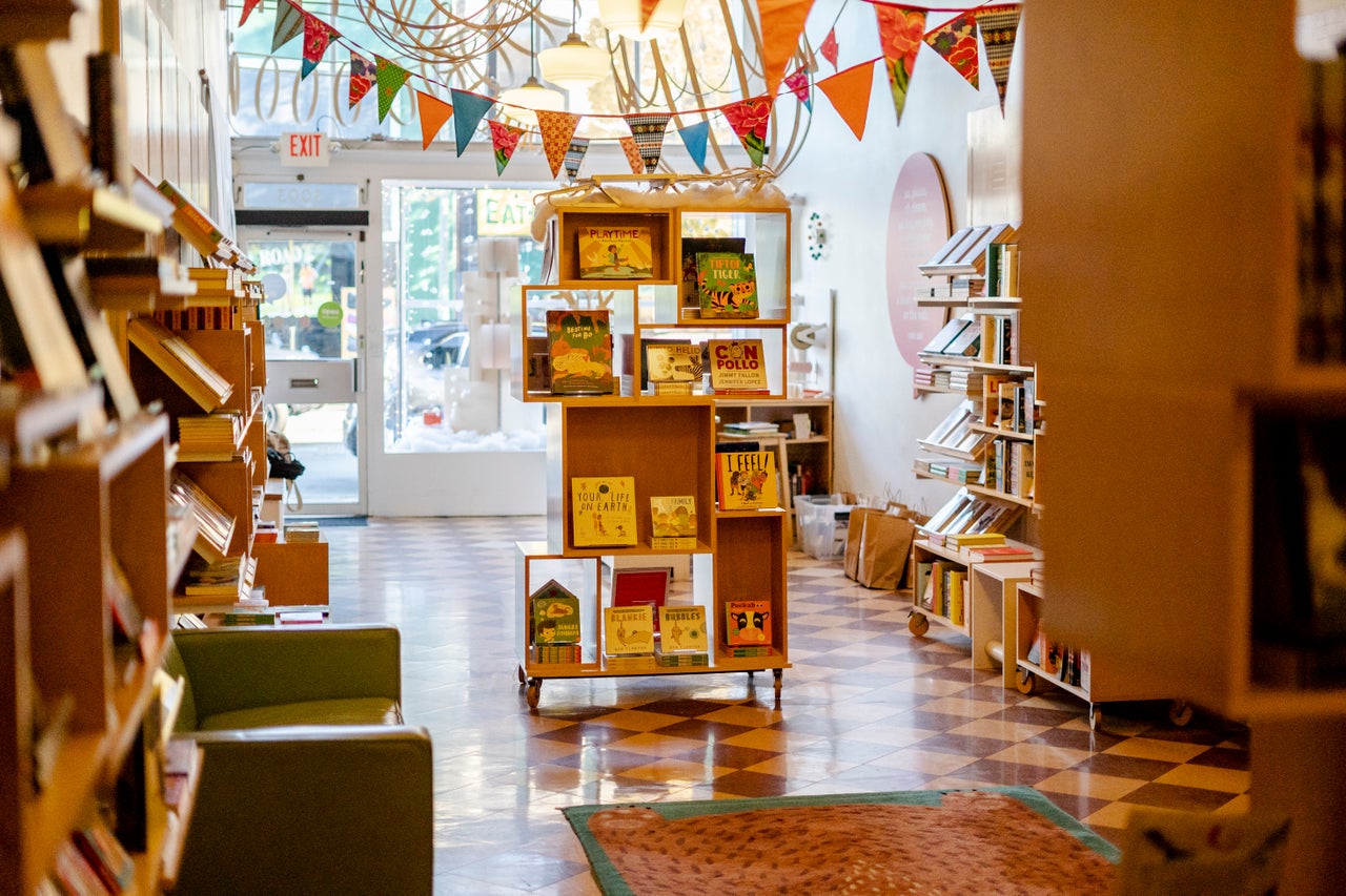 Inside bbgb bookstore in Richmond, Virginia.