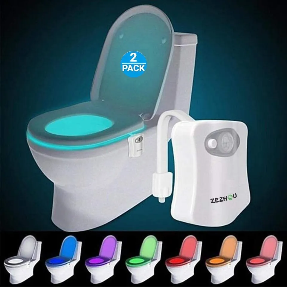 Toilet Night Lights inside Glow Bowl 3 Pack, Motion Sensor Activated & 16  LED Co