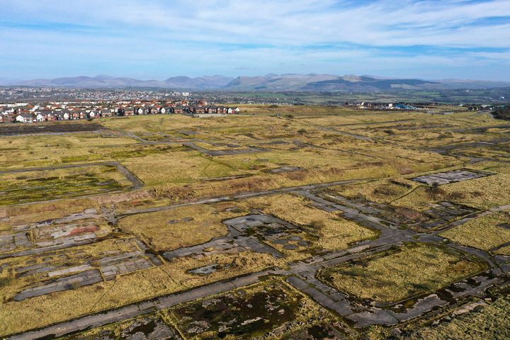 A general view of the former Woodhouse Colliery site where West Cumbria Mining have sought approval to once again extract coal.