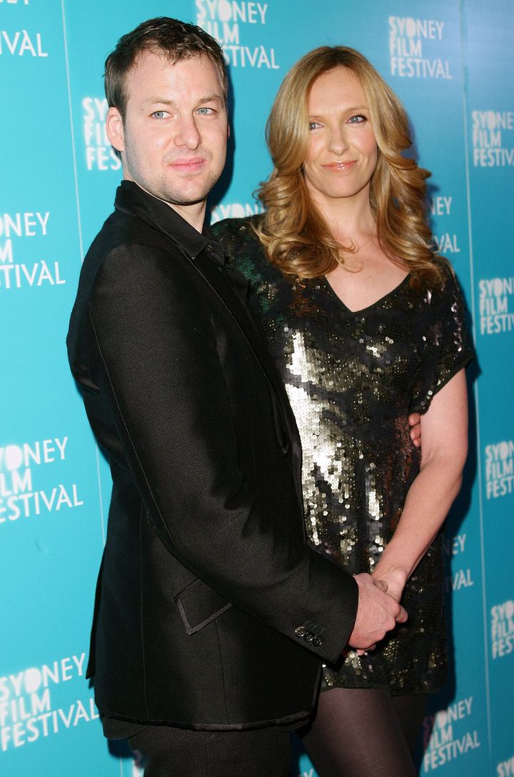 Dave Galafassi and wife Toni Collette pictured in 2009.