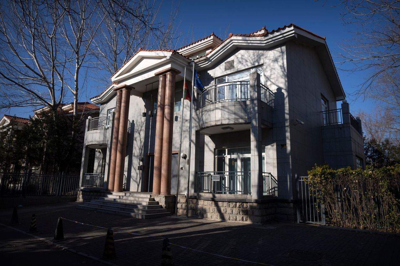 The defunct Lithuanian embassy in China's capital of Beijing.
