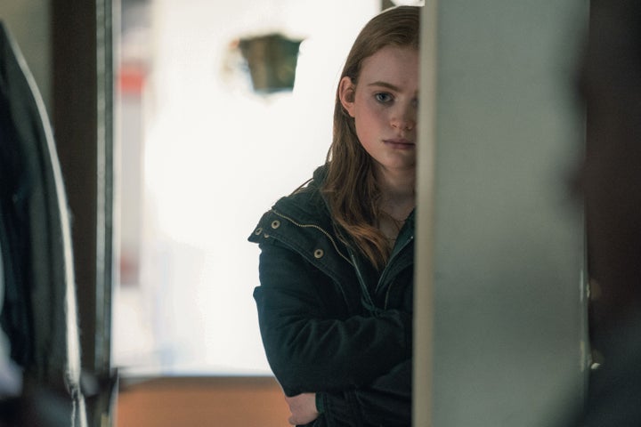 Sadie Sink plays Charlie's teenage daughter Ellie.
