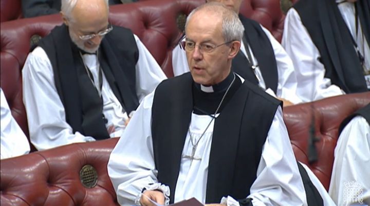 Screen grab of the Archbishop of Canterbury Justin Welby speaking in the House of Lords, London, during his annual House of Lords debate where he is calling for compassion and human dignity to underpin the UK's asylum policy. Picture date: Friday December 9, 2022.