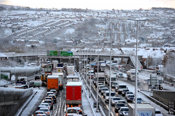 Oh good, the traditional Christmas traffic jam