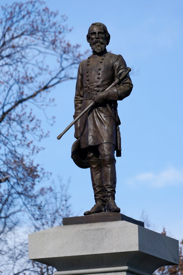 Complicating the matter, the monument of confederate General A.P. Hill contains his remains, which were buried there in 1891. 