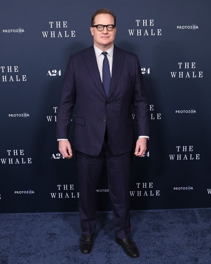 Brendan Fraser at a screening of The Whale last month