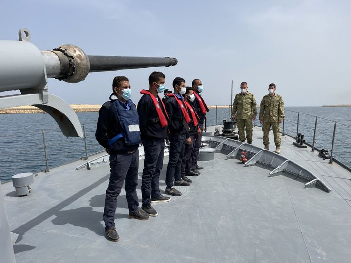Ιούνιος 2022 Φωτογραφία αρχείου Λίβυοι στρατιώτες εκπαιδεύονται από τις τουρκικές ένοπλες δυνάμεις. Στιγμιότυπο από κοινή ναυτική άσκηση στο πλαίσιο του συμφώνου συνεργασίας που έχου υπογράψει οι δύο χώρες.