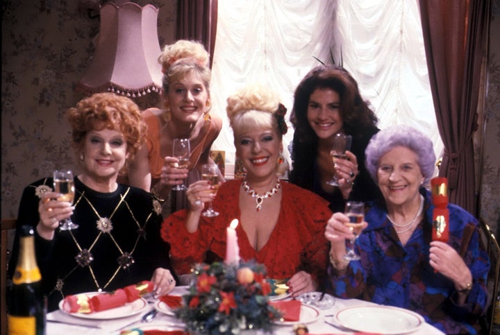  Barbara Knox (as Rita Sullivan), Sarah Lancashire (as Raquel Wolstenhulme), Julie Goodyear (as Bet Gilroy), Denise Black (as Denise Osbourne), Jill Summers (as Phyllis Pearce)