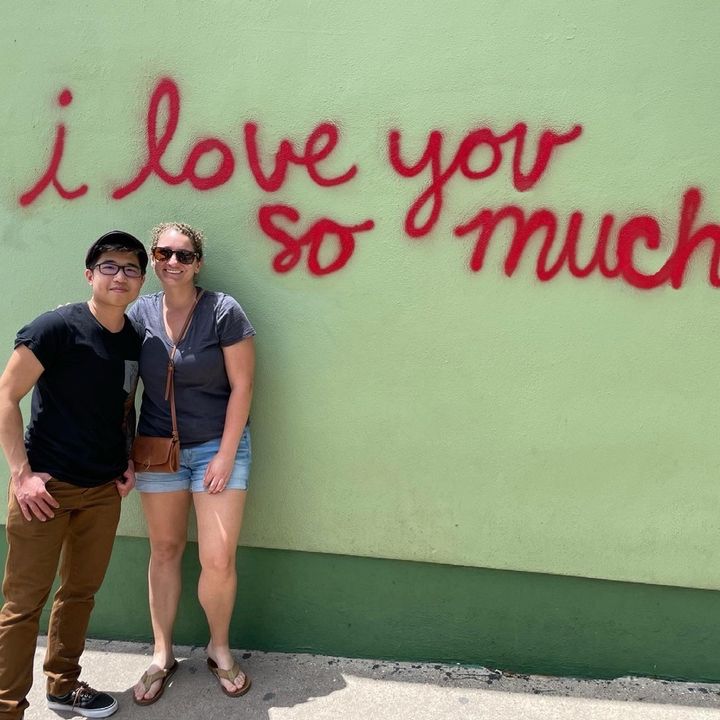 The author and their partner, Mckenzie, in Austin, Texas, in 2021.